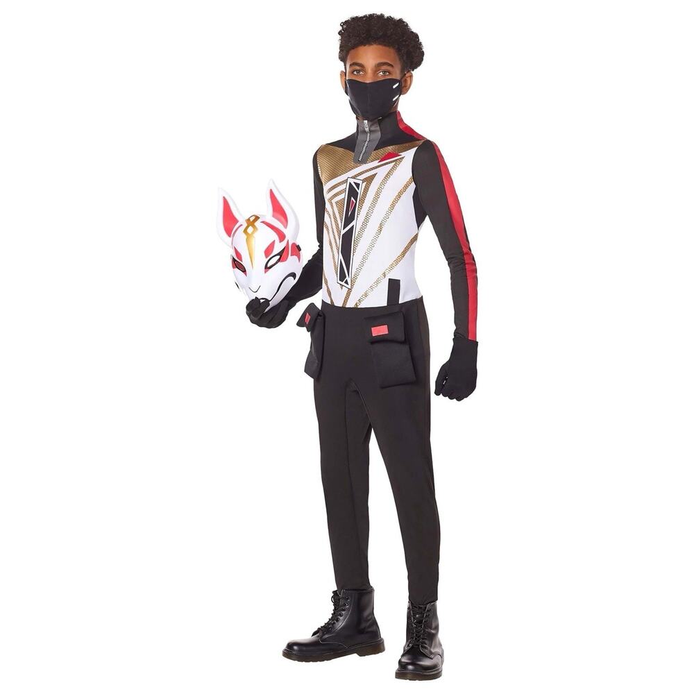 Fortnite Drift Kids Halloween Cosplay Costume Youth Size Large 10-12 New